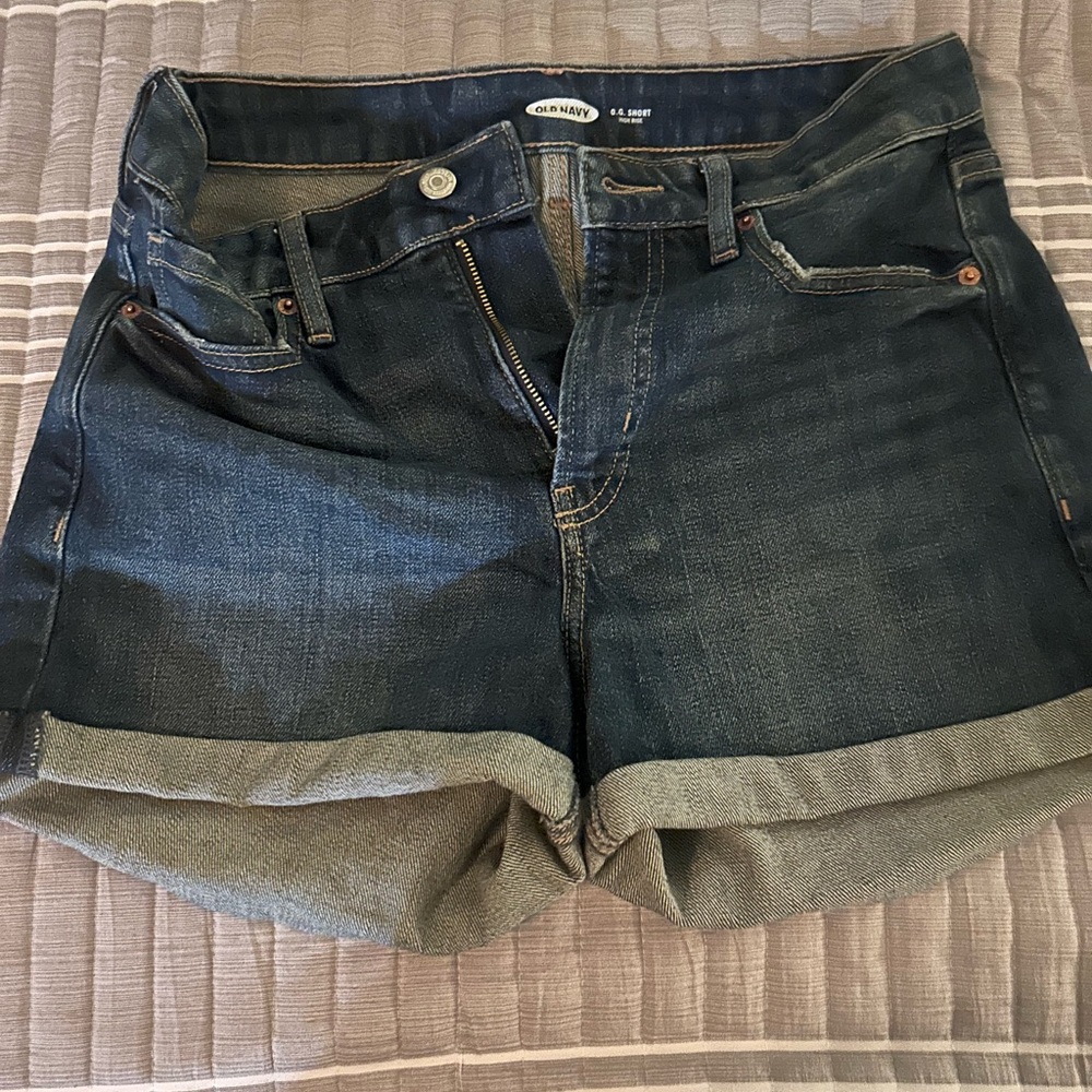 Old Navy Women's Jean Shorts - Dark Blue